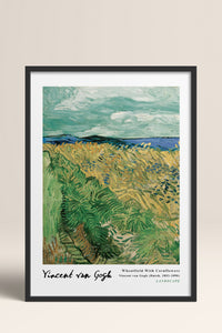HOMEPACK Ahşap Çerçeveli Tablo Çerçeveli Poster Sanatsal Modern Duvar Dekoru VAN GOGH-18