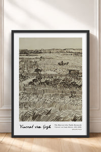 HOMEPACK Ahşap Çerçeveli Tablo Çerçeveli Poster Sanatsal Modern Duvar Dekoru VAN GOGH-19