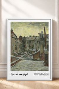HOMEPACK Ahşap Çerçeveli Tablo Çerçeveli Poster Sanatsal Modern Duvar Dekoru VAN GOGH-20
