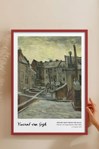 HOMEPACK Ahşap Çerçeveli Tablo Çerçeveli Poster Sanatsal Modern Duvar Dekoru VAN GOGH-20