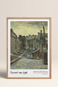 HOMEPACK Ahşap Çerçeveli Tablo Çerçeveli Poster Sanatsal Modern Duvar Dekoru VAN GOGH-20