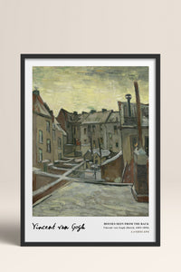 HOMEPACK Ahşap Çerçeveli Tablo Çerçeveli Poster Sanatsal Modern Duvar Dekoru VAN GOGH-20