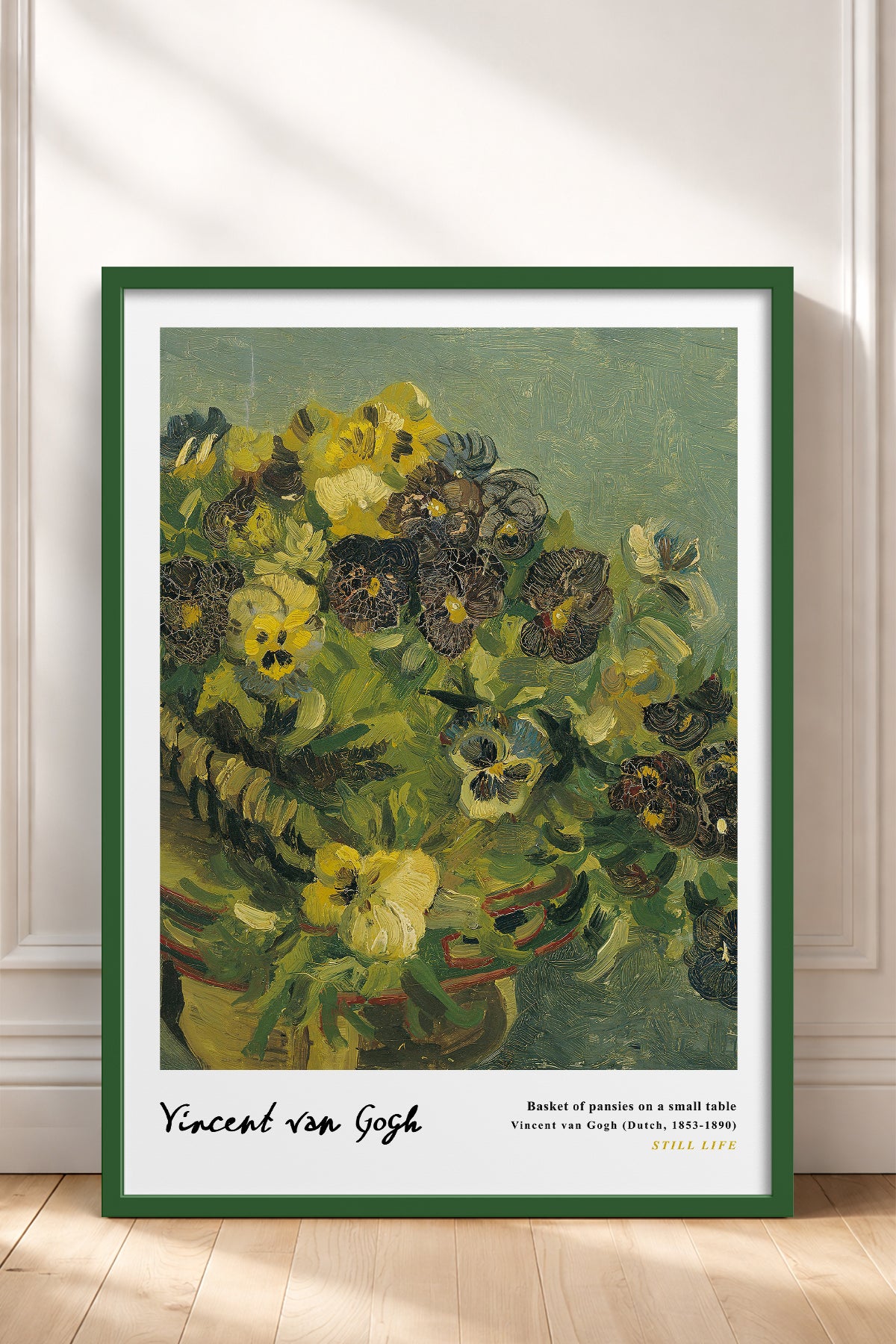 HOMEPACK Ahşap Çerçeveli Tablo Çerçeveli Poster Sanatsal Modern Duvar Dekoru VAN GOGH-21