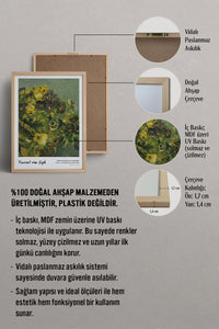 HOMEPACK Ahşap Çerçeveli Tablo Çerçeveli Poster Sanatsal Modern Duvar Dekoru VAN GOGH-21