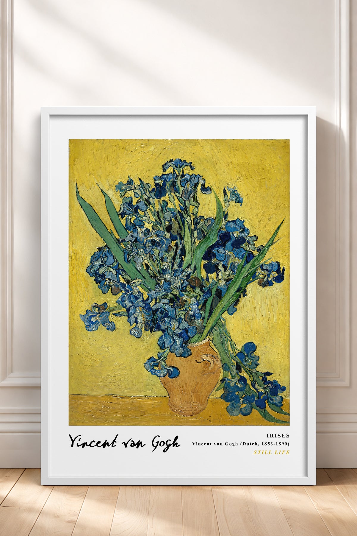 HOMEPACK Ahşap Çerçeveli Tablo Çerçeveli Poster Sanatsal Modern Duvar Dekoru VAN GOGH-22