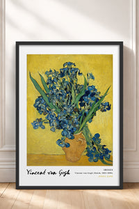 HOMEPACK Ahşap Çerçeveli Tablo Çerçeveli Poster Sanatsal Modern Duvar Dekoru VAN GOGH-22