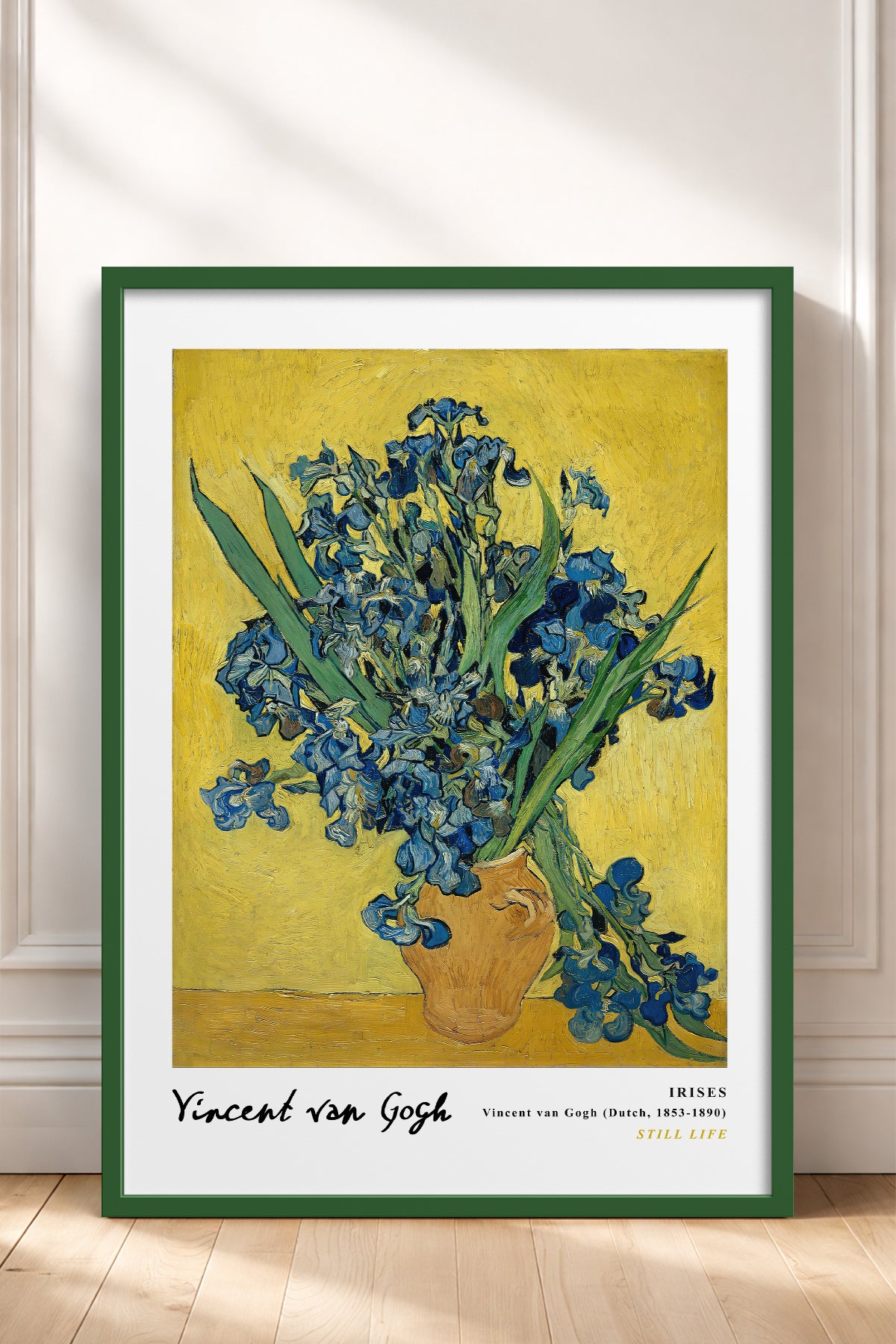 HOMEPACK Ahşap Çerçeveli Tablo Çerçeveli Poster Sanatsal Modern Duvar Dekoru VAN GOGH-22