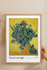 HOMEPACK Ahşap Çerçeveli Tablo Çerçeveli Poster Sanatsal Modern Duvar Dekoru VAN GOGH-22