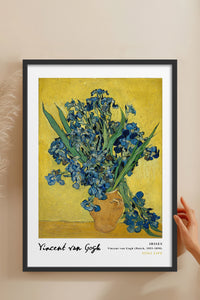 HOMEPACK Ahşap Çerçeveli Tablo Çerçeveli Poster Sanatsal Modern Duvar Dekoru VAN GOGH-22
