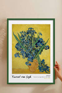 HOMEPACK Ahşap Çerçeveli Tablo Çerçeveli Poster Sanatsal Modern Duvar Dekoru VAN GOGH-22
