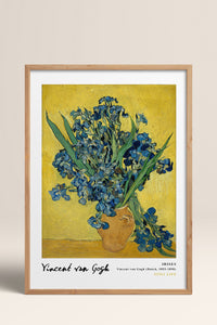 HOMEPACK Ahşap Çerçeveli Tablo Çerçeveli Poster Sanatsal Modern Duvar Dekoru VAN GOGH-22