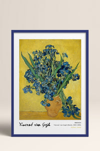 HOMEPACK Ahşap Çerçeveli Tablo Çerçeveli Poster Sanatsal Modern Duvar Dekoru VAN GOGH-22