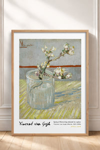 HOMEPACK Ahşap Çerçeveli Tablo Çerçeveli Poster Sanatsal Modern Duvar Dekoru VAN GOGH-23
