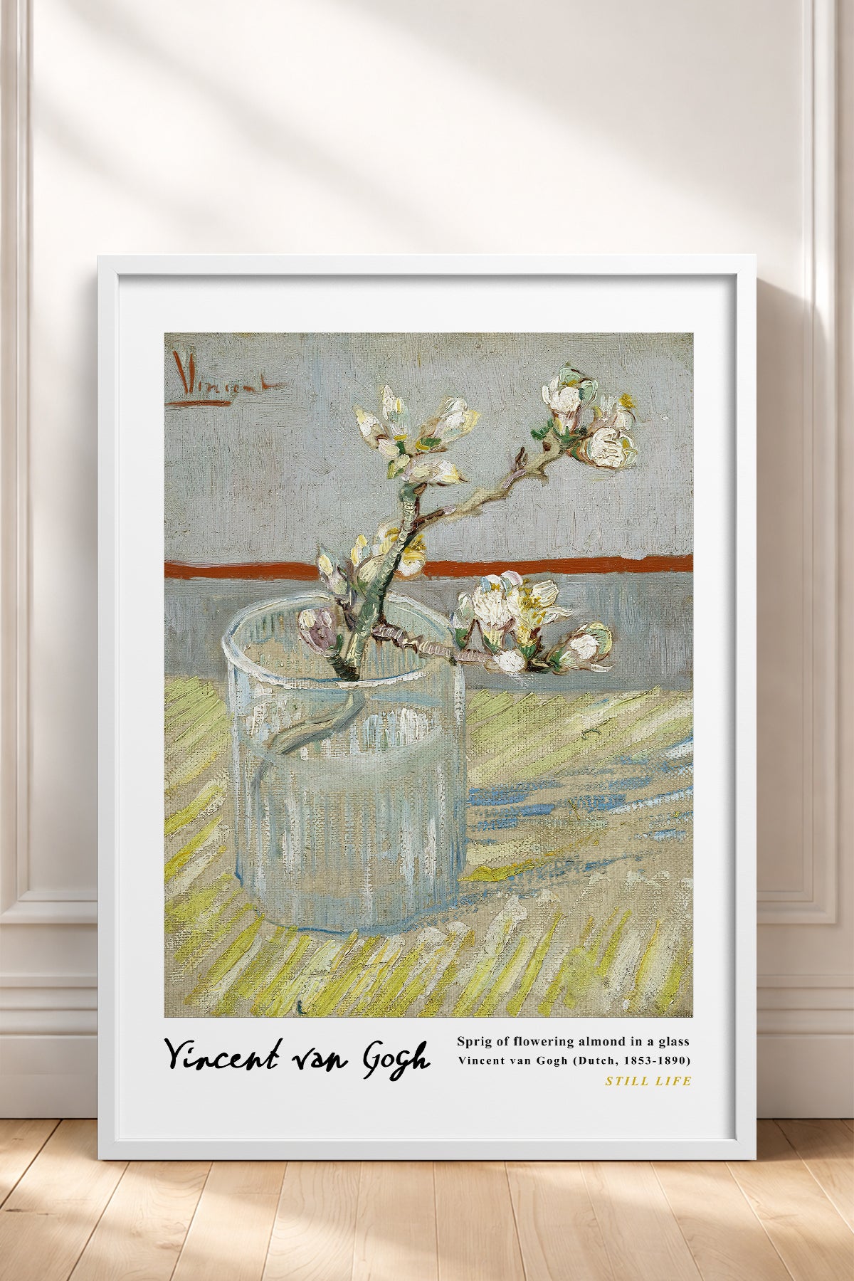 HOMEPACK Ahşap Çerçeveli Tablo Çerçeveli Poster Sanatsal Modern Duvar Dekoru VAN GOGH-23