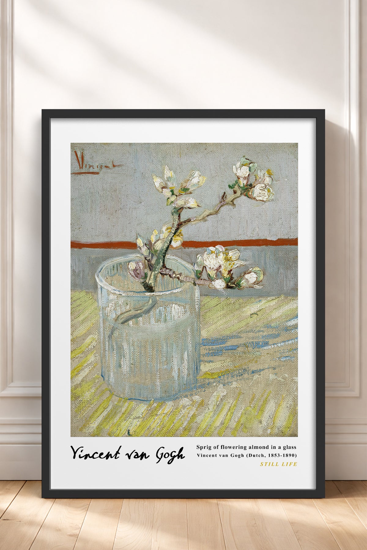 HOMEPACK Ahşap Çerçeveli Tablo Çerçeveli Poster Sanatsal Modern Duvar Dekoru VAN GOGH-23