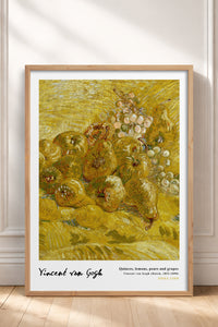 HOMEPACK Ahşap Çerçeveli Tablo Çerçeveli Poster Sanatsal Modern Duvar Dekoru VAN GOGH-24