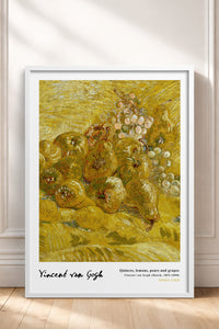 HOMEPACK Ahşap Çerçeveli Tablo Çerçeveli Poster Sanatsal Modern Duvar Dekoru VAN GOGH-24