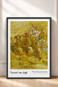 HOMEPACK Ahşap Çerçeveli Tablo Çerçeveli Poster Sanatsal Modern Duvar Dekoru VAN GOGH-24