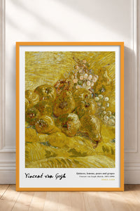 HOMEPACK Ahşap Çerçeveli Tablo Çerçeveli Poster Sanatsal Modern Duvar Dekoru VAN GOGH-24