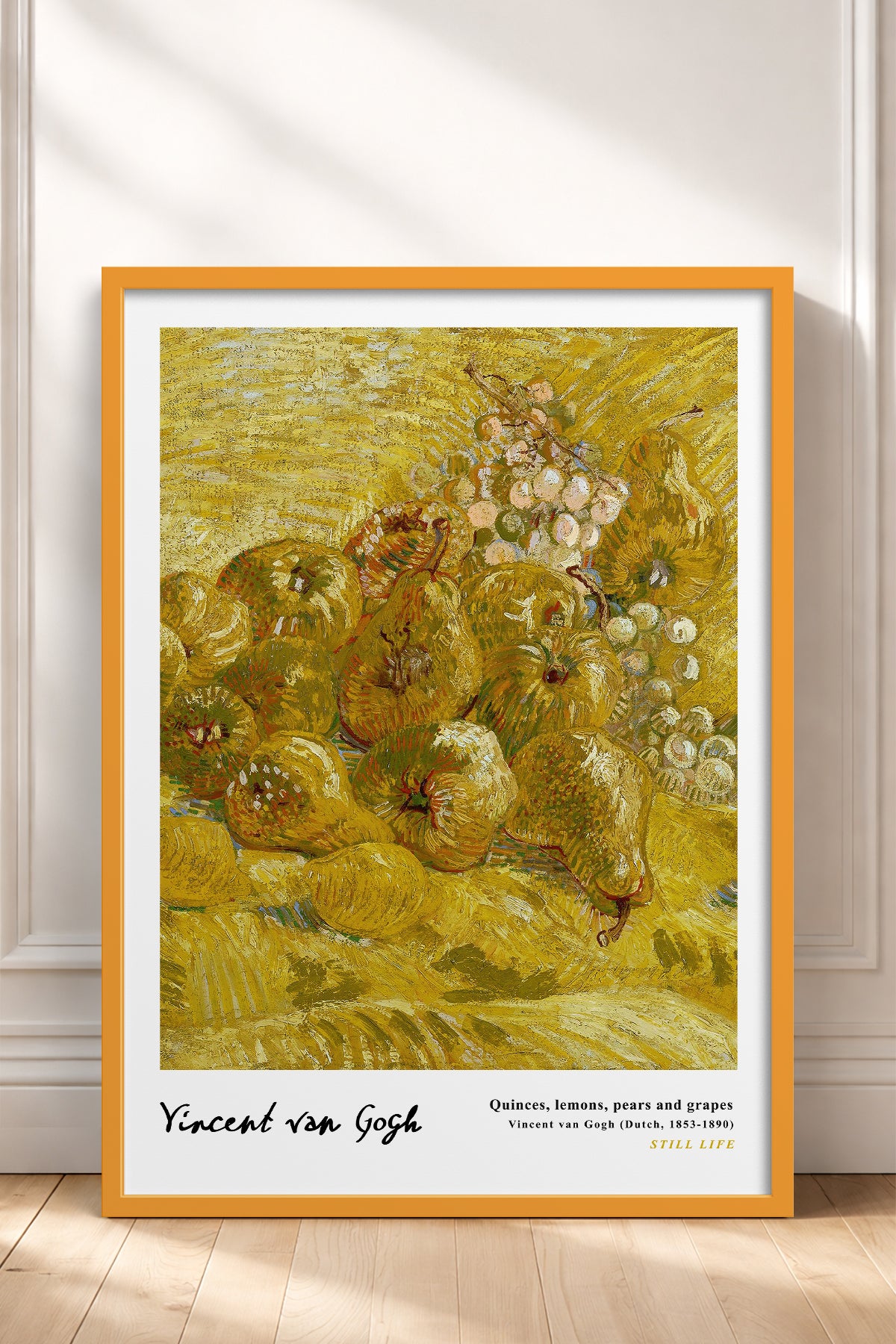 HOMEPACK Ahşap Çerçeveli Tablo Çerçeveli Poster Sanatsal Modern Duvar Dekoru VAN GOGH-24