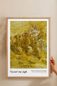 HOMEPACK Ahşap Çerçeveli Tablo Çerçeveli Poster Sanatsal Modern Duvar Dekoru VAN GOGH-24