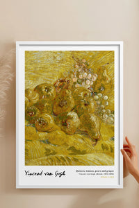 HOMEPACK Ahşap Çerçeveli Tablo Çerçeveli Poster Sanatsal Modern Duvar Dekoru VAN GOGH-24