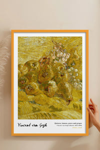 HOMEPACK Ahşap Çerçeveli Tablo Çerçeveli Poster Sanatsal Modern Duvar Dekoru VAN GOGH-24