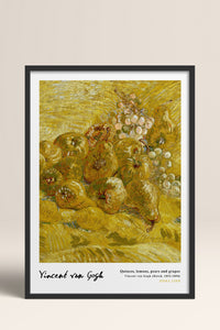 HOMEPACK Ahşap Çerçeveli Tablo Çerçeveli Poster Sanatsal Modern Duvar Dekoru VAN GOGH-24