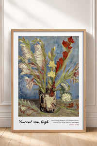 HOMEPACK Ahşap Çerçeveli Tablo Çerçeveli Poster Sanatsal Modern Duvar Dekoru VAN GOGH-26