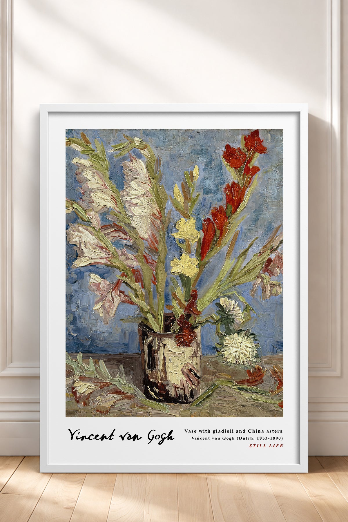 HOMEPACK Ahşap Çerçeveli Tablo Çerçeveli Poster Sanatsal Modern Duvar Dekoru VAN GOGH-26