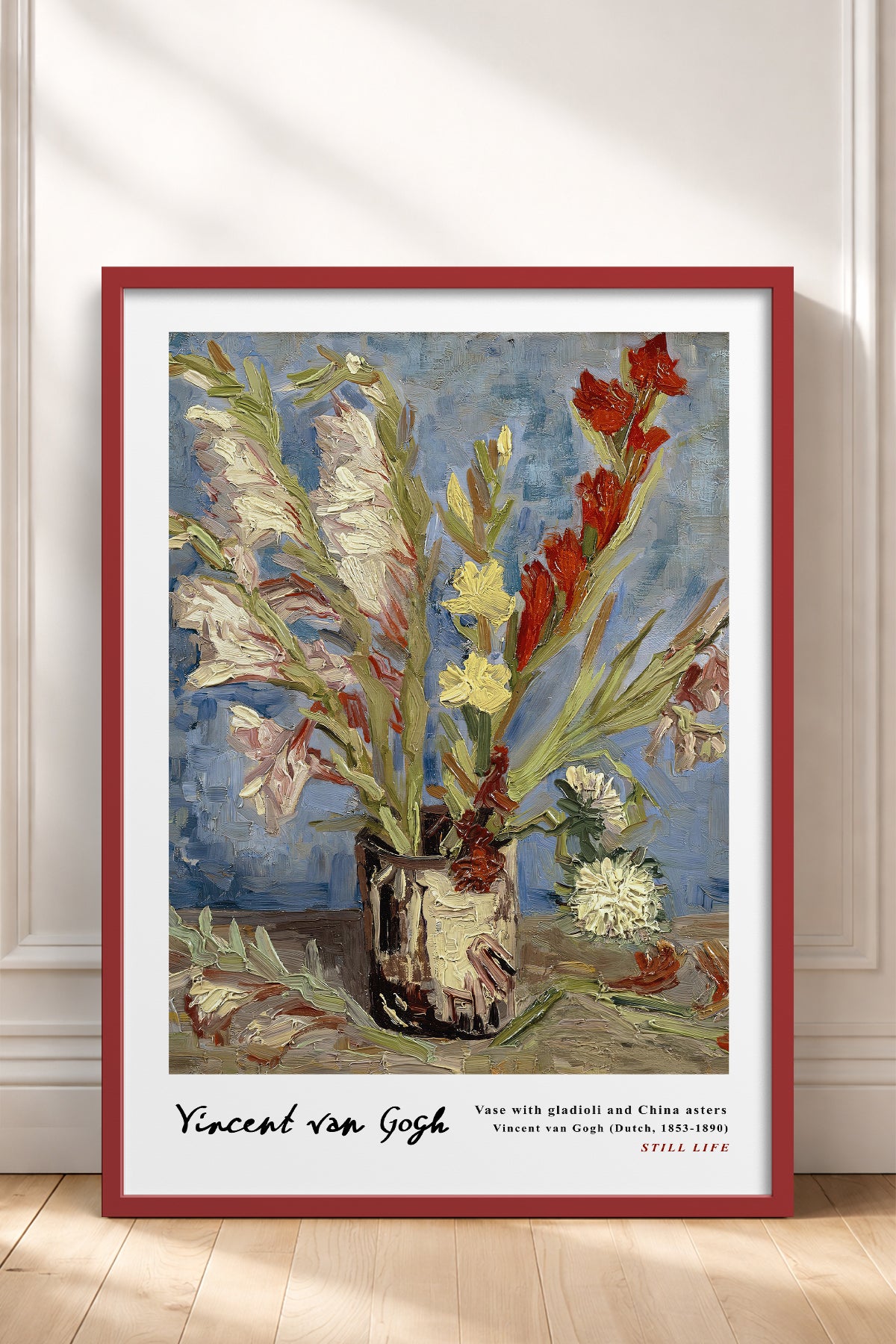 HOMEPACK Ahşap Çerçeveli Tablo Çerçeveli Poster Sanatsal Modern Duvar Dekoru VAN GOGH-26