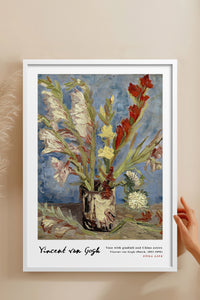 HOMEPACK Ahşap Çerçeveli Tablo Çerçeveli Poster Sanatsal Modern Duvar Dekoru VAN GOGH-26