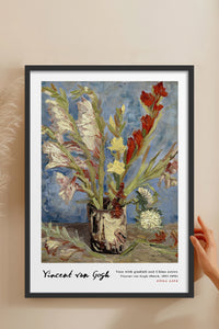 HOMEPACK Ahşap Çerçeveli Tablo Çerçeveli Poster Sanatsal Modern Duvar Dekoru VAN GOGH-26