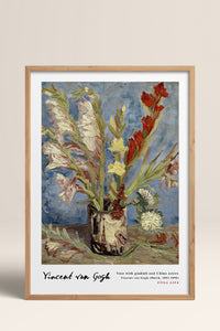 HOMEPACK Ahşap Çerçeveli Tablo Çerçeveli Poster Sanatsal Modern Duvar Dekoru VAN GOGH-26