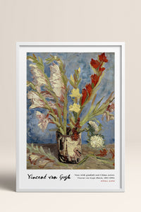 HOMEPACK Ahşap Çerçeveli Tablo Çerçeveli Poster Sanatsal Modern Duvar Dekoru VAN GOGH-26
