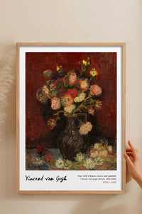 HOMEPACK Ahşap Çerçeveli Tablo Çerçeveli Poster Sanatsal Modern Duvar Dekoru VAN GOGH-27