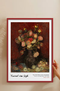 HOMEPACK Ahşap Çerçeveli Tablo Çerçeveli Poster Sanatsal Modern Duvar Dekoru VAN GOGH-27