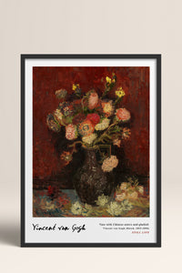 HOMEPACK Ahşap Çerçeveli Tablo Çerçeveli Poster Sanatsal Modern Duvar Dekoru VAN GOGH-27