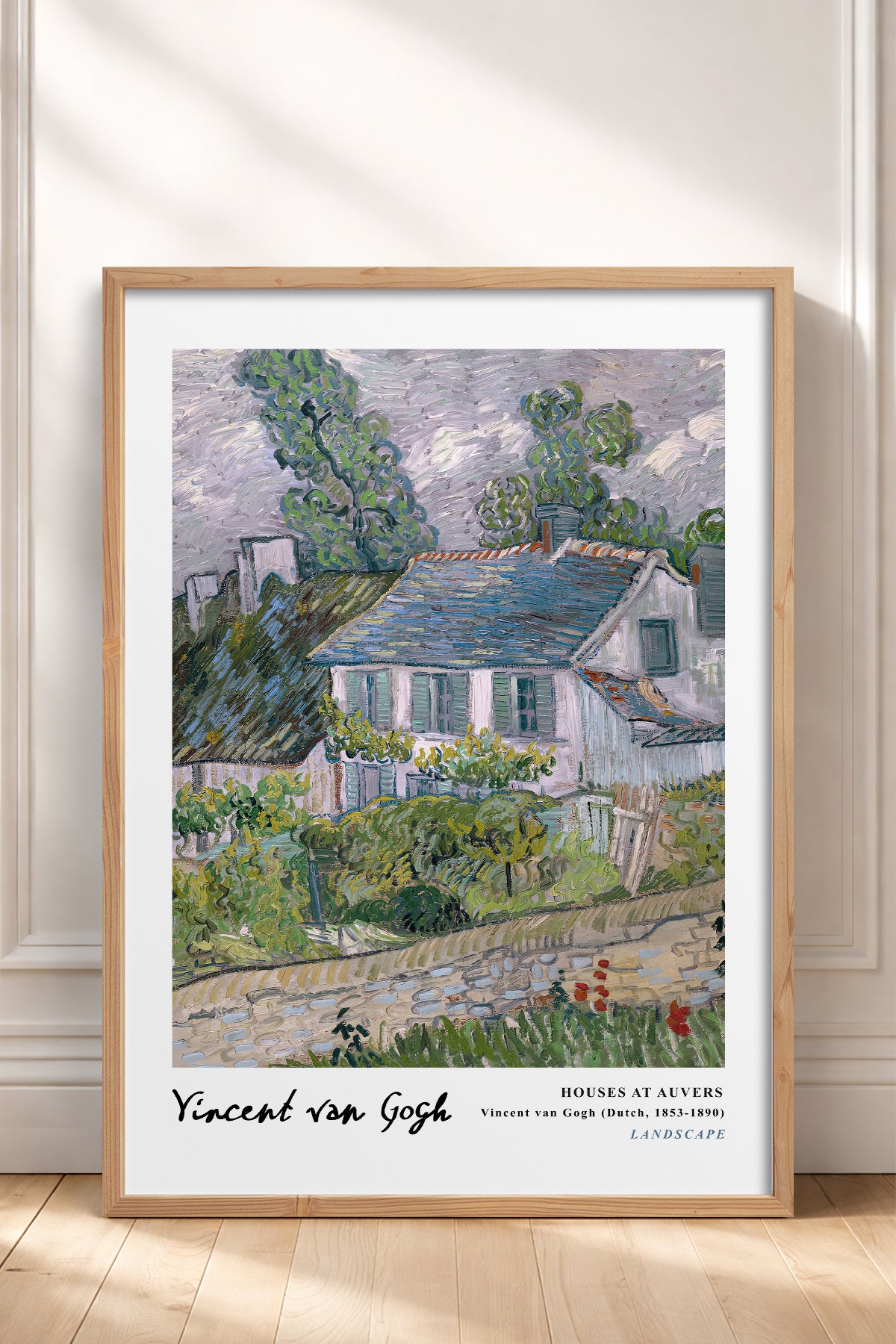 HOMEPACK Ahşap Çerçeveli Tablo Çerçeveli Poster Sanatsal Modern Duvar Dekoru VAN GOGH-28