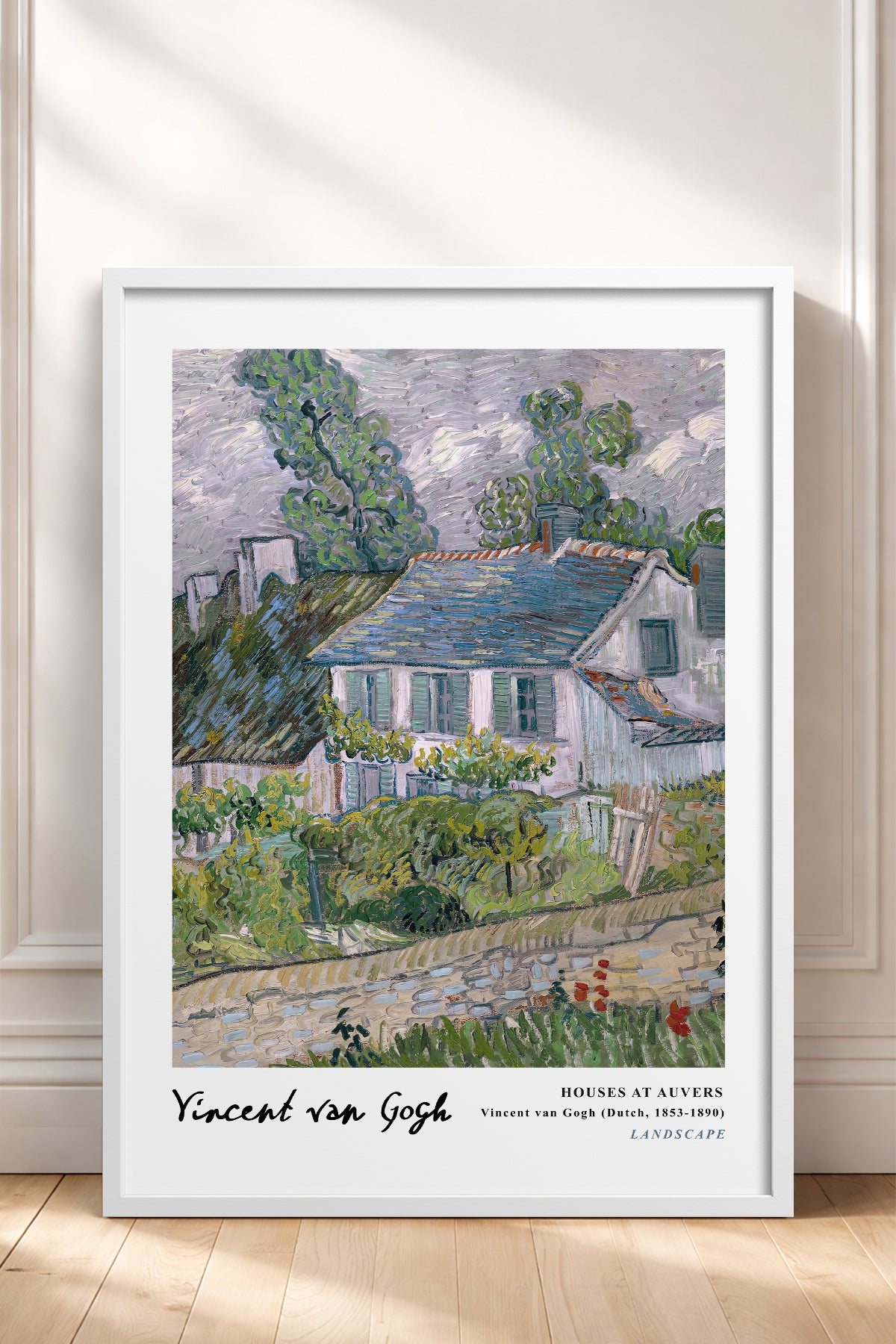 HOMEPACK Ahşap Çerçeveli Tablo Çerçeveli Poster Sanatsal Modern Duvar Dekoru VAN GOGH-28