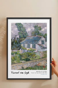 HOMEPACK Ahşap Çerçeveli Tablo Çerçeveli Poster Sanatsal Modern Duvar Dekoru VAN GOGH-28