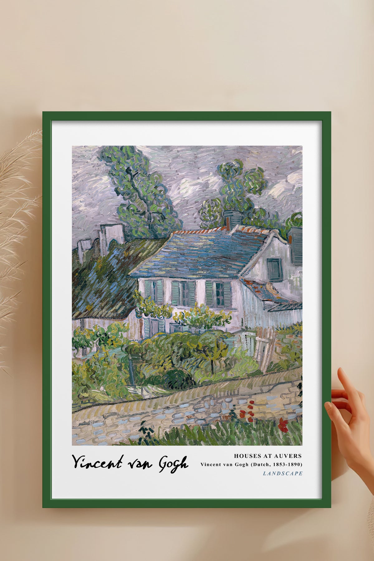 HOMEPACK Ahşap Çerçeveli Tablo Çerçeveli Poster Sanatsal Modern Duvar Dekoru VAN GOGH-28