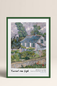 HOMEPACK Ahşap Çerçeveli Tablo Çerçeveli Poster Sanatsal Modern Duvar Dekoru VAN GOGH-28