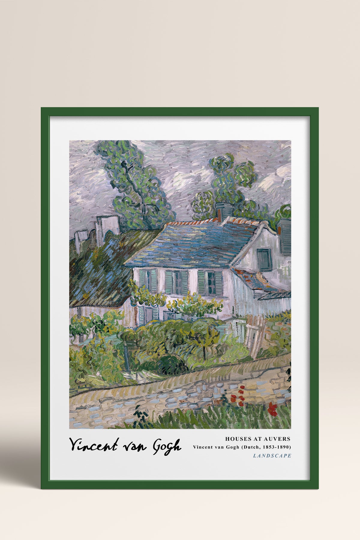 HOMEPACK Ahşap Çerçeveli Tablo Çerçeveli Poster Sanatsal Modern Duvar Dekoru VAN GOGH-28