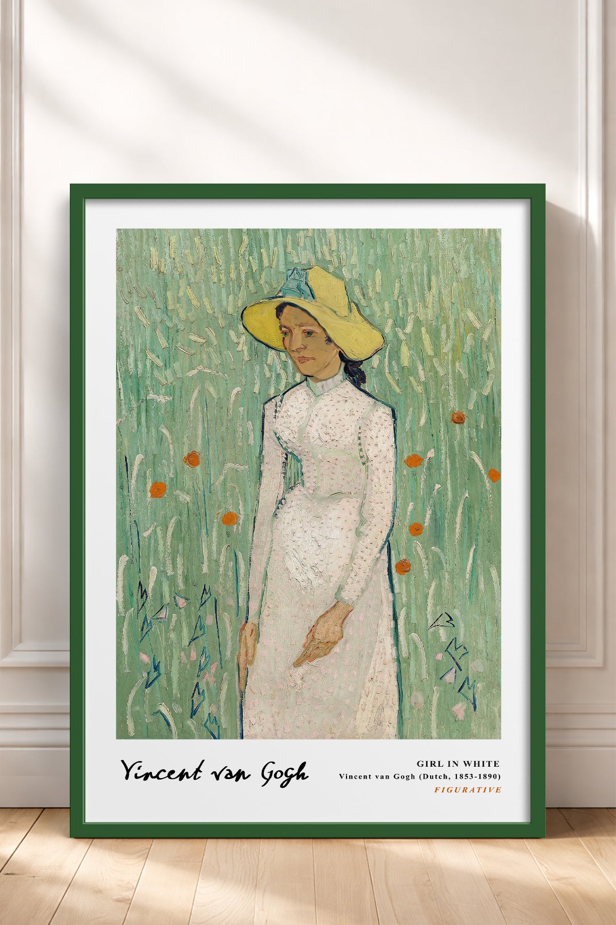 HOMEPACK Ahşap Çerçeveli Tablo Çerçeveli Poster Sanatsal Modern Duvar Dekoru VAN GOGH-29