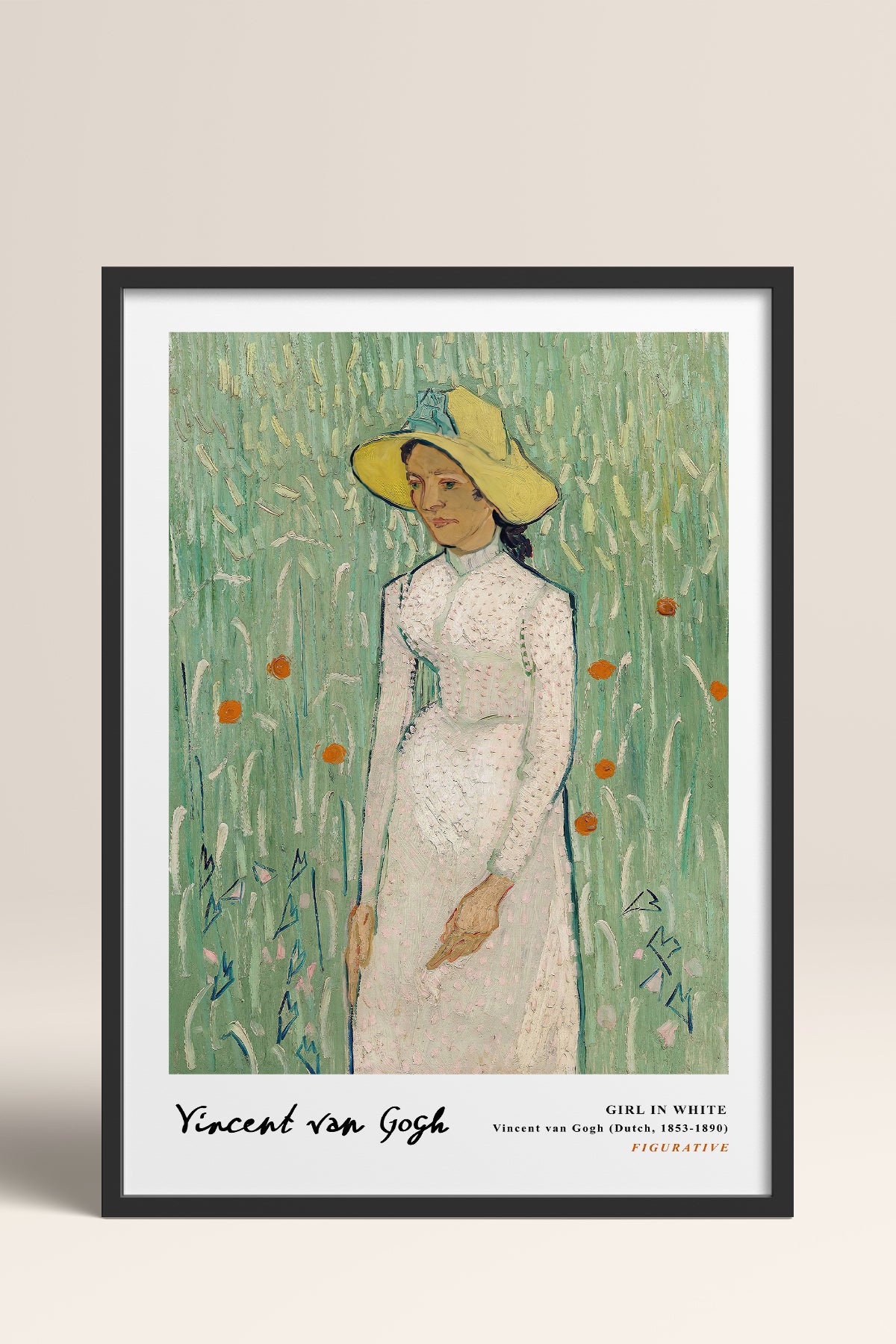 HOMEPACK Ahşap Çerçeveli Tablo Çerçeveli Poster Sanatsal Modern Duvar Dekoru VAN GOGH-29
