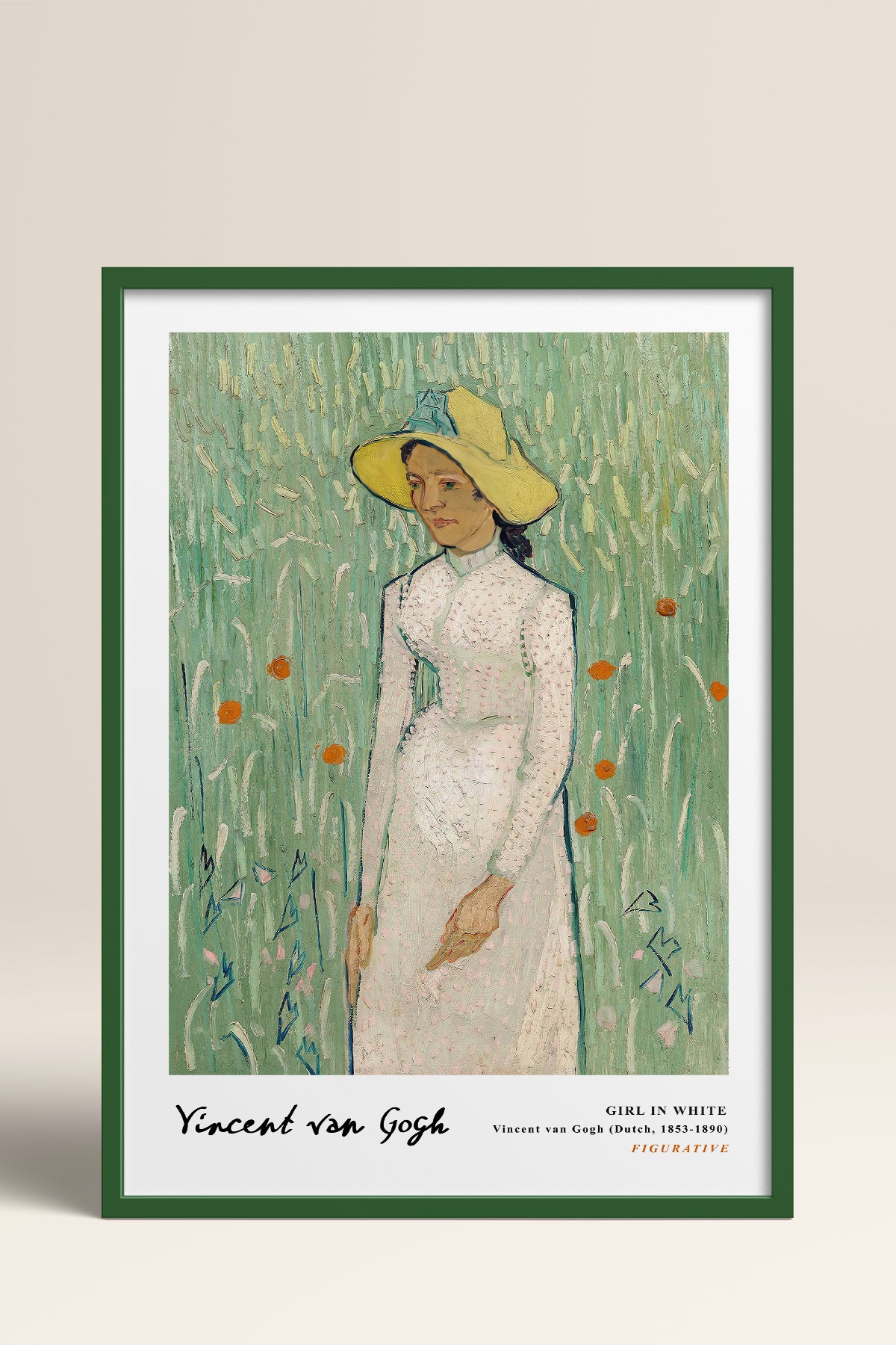 HOMEPACK Ahşap Çerçeveli Tablo Çerçeveli Poster Sanatsal Modern Duvar Dekoru VAN GOGH-29