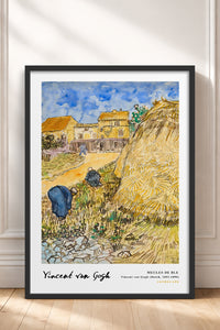 HOMEPACK Ahşap Çerçeveli Tablo Çerçeveli Poster Sanatsal Modern Duvar Dekoru VAN GOGH-30