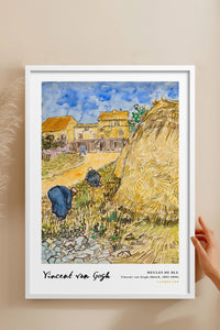 HOMEPACK Ahşap Çerçeveli Tablo Çerçeveli Poster Sanatsal Modern Duvar Dekoru VAN GOGH-30