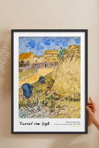 HOMEPACK Ahşap Çerçeveli Tablo Çerçeveli Poster Sanatsal Modern Duvar Dekoru VAN GOGH-30